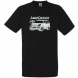 Auto fan Toyota Land Cruiser minima férfi rövid ujjú póló