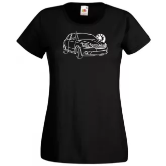Auto fan Skoda Fabia minima női rövid ujjú póló