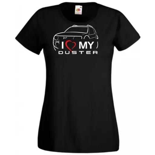 Auto fan Dacia - I Love My Duster női rövid ujjú póló