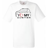 Auto fan Dacia - I Love My Duster férfi rövid ujjú póló