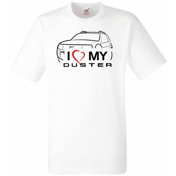 Auto fan Dacia - I Love My Duster férfi rövid ujjú póló