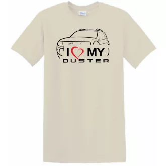 Auto fan Dacia - I Love My Duster férfi rövid ujjú póló