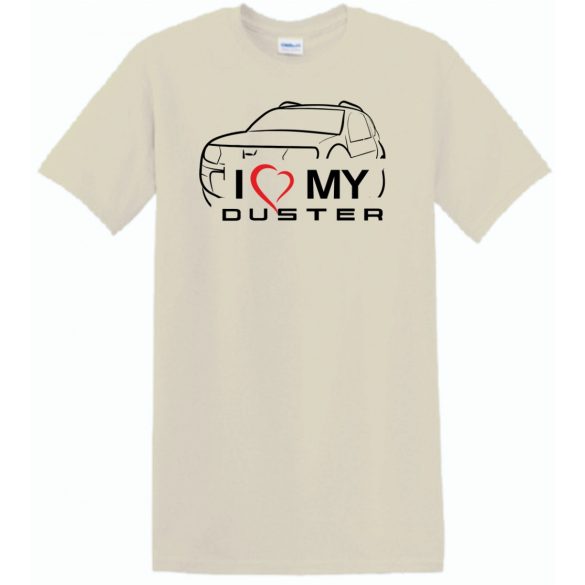 Auto fan Dacia - I Love My Duster férfi rövid ujjú póló