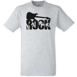 Zene fan - Rock n Roll gitár férfi rövid ujjú póló