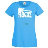 Zene fan - Rock n Roll gitár női rövid ujjú póló