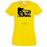 Zene fan - Rock n Roll gitár női rövid ujjú póló