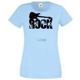 Zene fan - Rock n Roll gitár női rövid ujjú póló