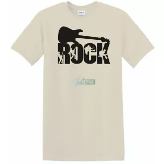 Zene fan - Rock n Roll gitár férfi rövid ujjú póló