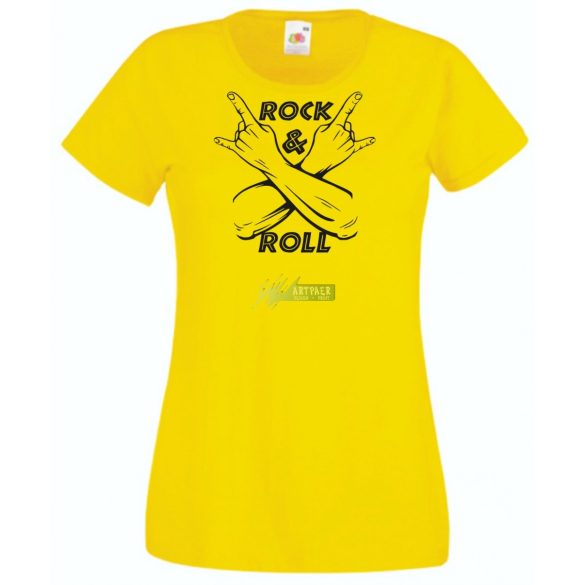 Zene fan - Rock n Roll női rövid ujjú póló