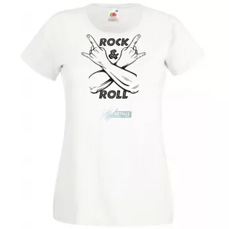 Zene fan - Rock n Roll női rövid ujjú póló