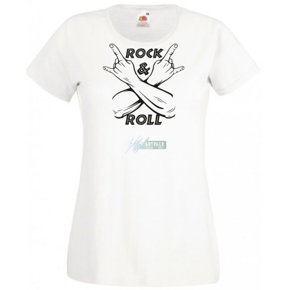 Zene fan - Rock n Roll női rövid ujjú póló