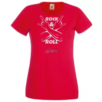 Zene fan - Rock n Roll női rövid ujjú póló