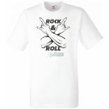 Zene fan - Rock n Roll férfi rövid ujjú póló