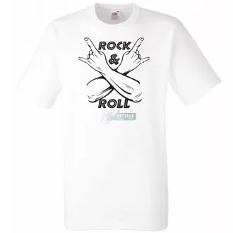 Zene fan - Rock n Roll férfi rövid ujjú póló