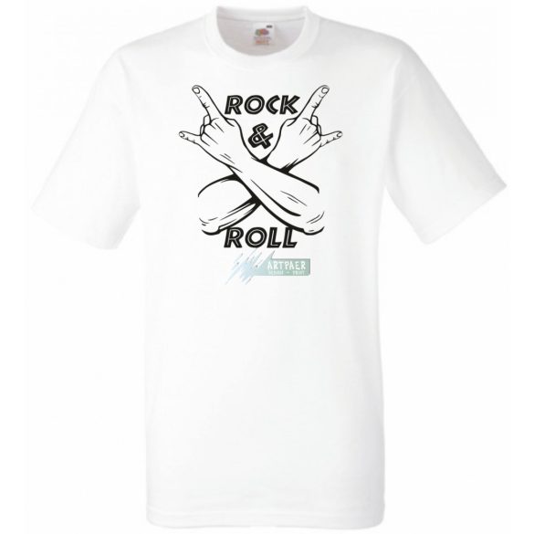 Zene fan - Rock n Roll férfi rövid ujjú póló