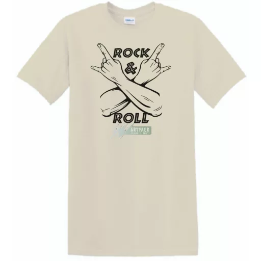 Zene fan - Rock n Roll férfi rövid ujjú póló