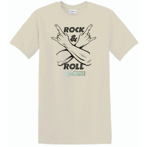 Zene fan - Rock n Roll férfi rövid ujjú póló
