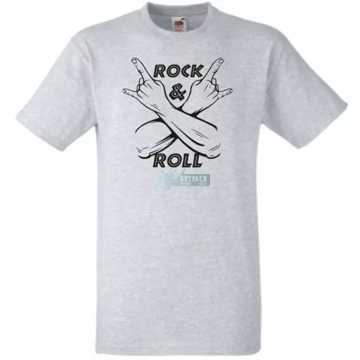 Zene fan - Rock n Roll férfi rövid ujjú póló