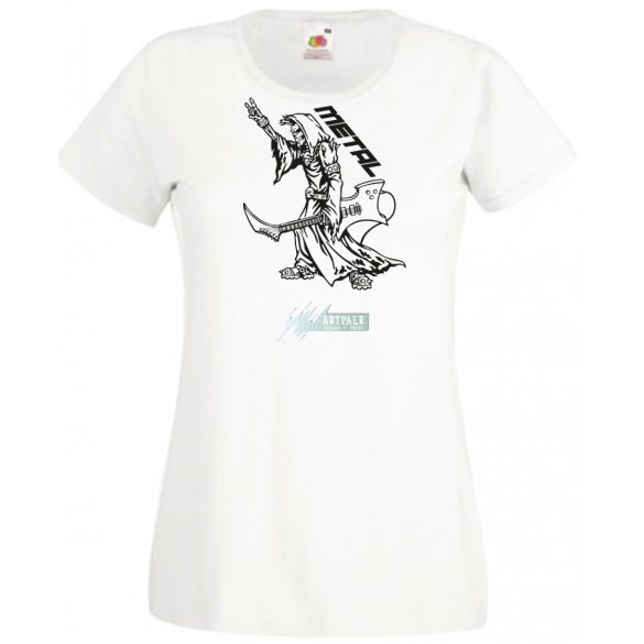 Zene fan - Metal női rövid ujjú póló