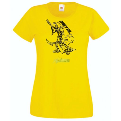 Zene fan - Metal női rövid ujjú póló