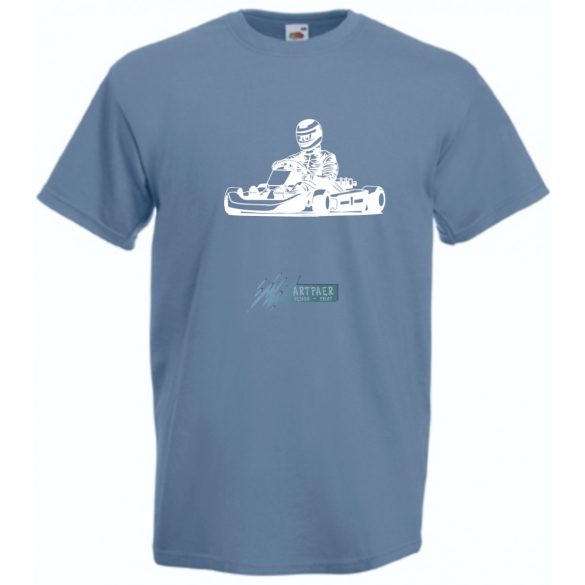 Gokart-os férfi rövid ujjú póló