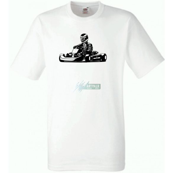 Gokart-os férfi rövid ujjú póló