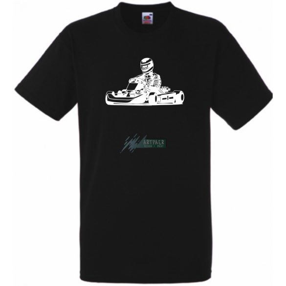Gokart-os férfi rövid ujjú póló