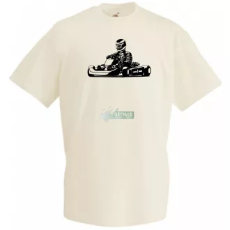 Gokart-os férfi rövid ujjú póló