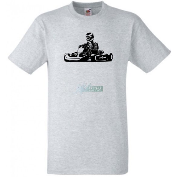 Gokart-os férfi rövid ujjú póló