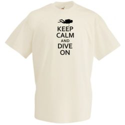 Keep Calm and Dive On férfi rövid ujjú póló