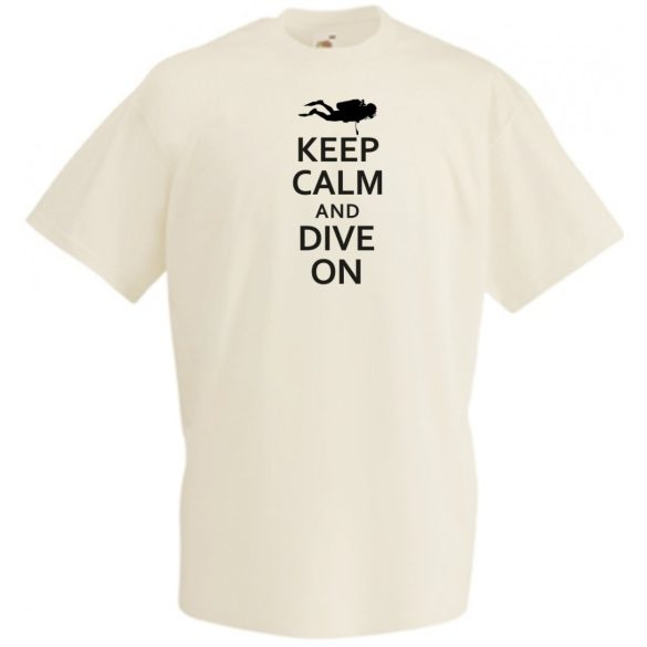 Keep Calm and Dive On férfi rövid ujjú póló