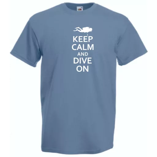 Keep Calm and Dive On férfi rövid ujjú póló