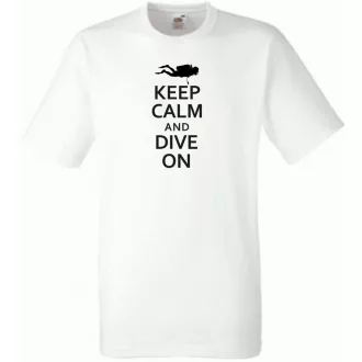 Keep Calm and Dive On férfi rövid ujjú póló