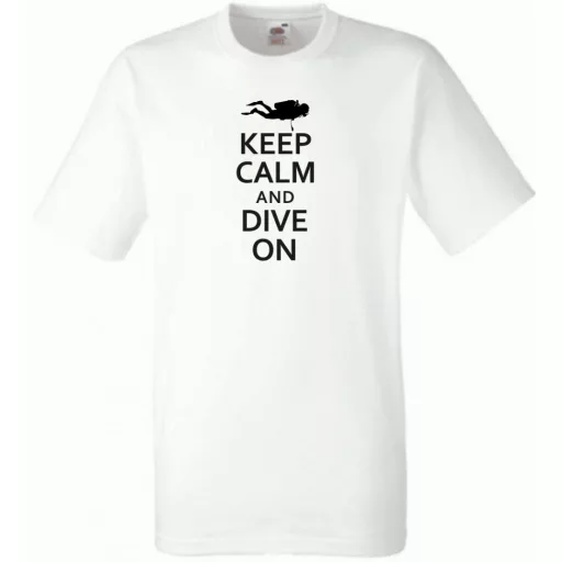 Keep Calm and Dive On férfi rövid ujjú póló