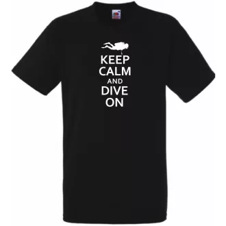 Keep Calm and Dive On férfi rövid ujjú póló