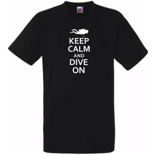 Keep Calm and Dive On férfi rövid ujjú póló