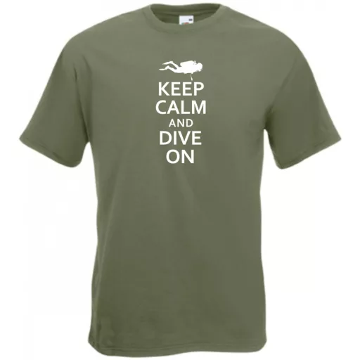 Keep Calm and Dive On férfi rövid ujjú póló
