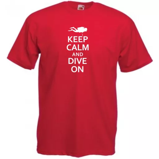Keep Calm and Dive On férfi rövid ujjú póló
