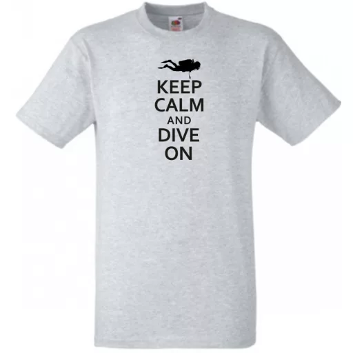 Keep Calm and Dive On férfi rövid ujjú póló