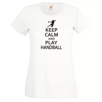 Keep Calm kézilabda női rövid ujjú póló