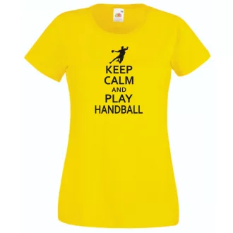 Keep Calm kézilabda női rövid ujjú póló