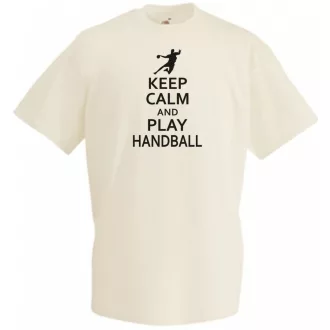Keep Calm kézilabda férfi rövid ujjú póló