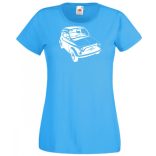 Retro autó fan Fiat 500 női rövid ujjú póló