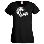 Retro autó fan Fiat 500 női rövid ujjú póló