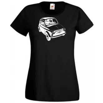 Retro autó fan Fiat 500 női rövid ujjú póló
