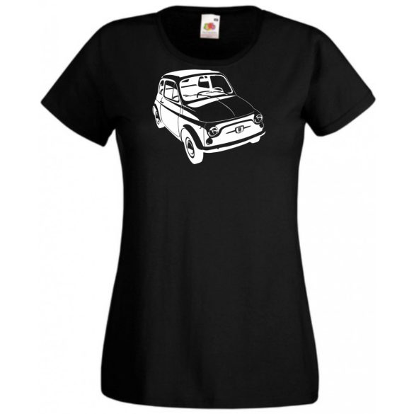 Retro autó fan Fiat 500 női rövid ujjú póló
