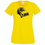 Retro autó fan Fiat 500 női rövid ujjú póló