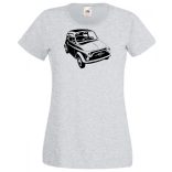 Retro autó fan Fiat 500 női rövid ujjú póló