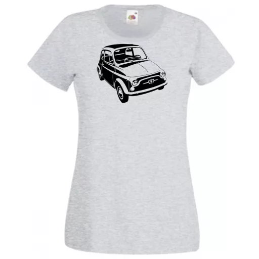 Retro autó fan Fiat 500 női rövid ujjú póló