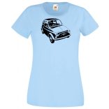 Retro autó fan Fiat 500 női rövid ujjú póló